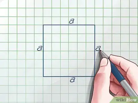 Image titled Find the Area of a Square Using the Length of its Diagonal Step 3