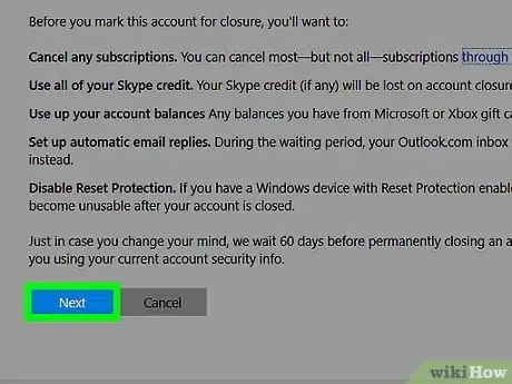 Image titled Close a Hotmail Account Step 4