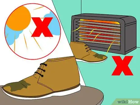 Image titled Fix Wet Suede Shoes Step 1