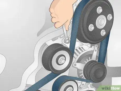 Image titled Tighten a Drive Belt Step 2