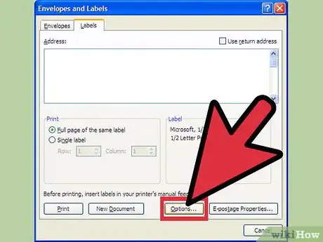 Image titled Create Labels Using Microsoft Word 2007 Step 3