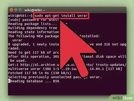 Image titled Unrar Files in Linux Step 3