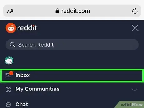 Image titled Send Messages on Reddit Step 2