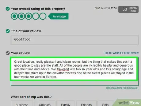 Image titled Write a Review on TripAdvisor Step 10