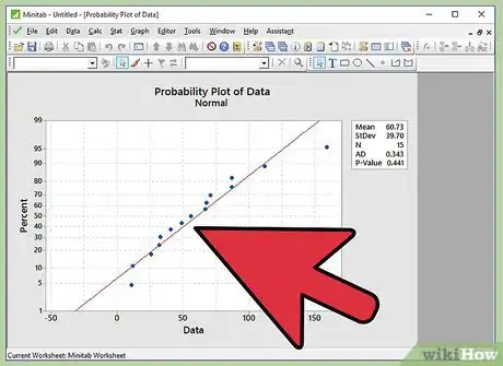 Image titled Perform a Normality Test on Minitab Step 9Bullet1