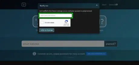 Image titled Have I Been Pwned Notify Me page enter email.png