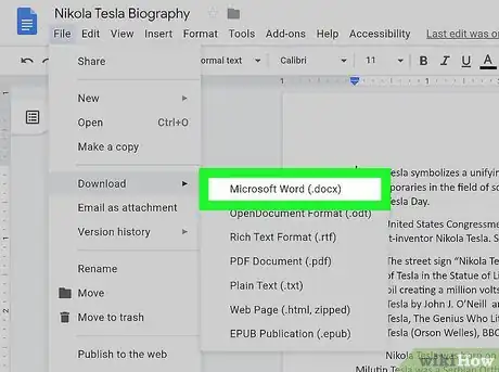 Image titled Open a Google Doc in Word Step 4