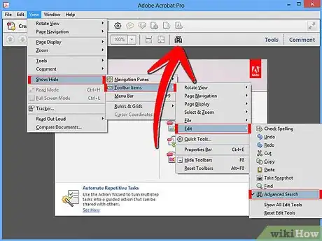 Image titled Work With Toolbars in Adobe Acrobat Step 2