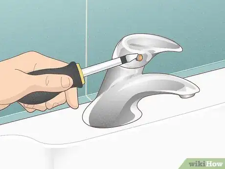 Image titled Fix a Leaky Bathroom Sink Faucet with a Single Handle Step 3