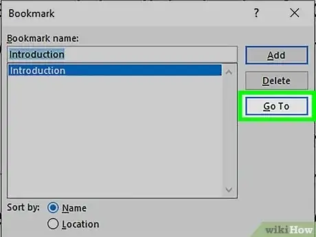 Image titled Add a Bookmark in Microsoft Word Step 12