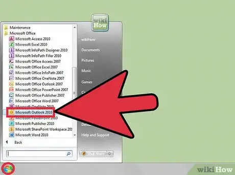Image titled Configure Outlook 2010 Step 1