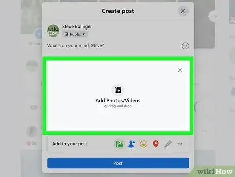 Image titled Post Multiple Photos on Facebook Step 3