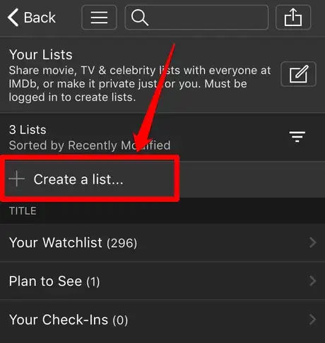 Image titled Create a Custom List on IMDb Method 1 Step 3.png