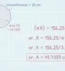 Find the Area of a Circle Using Its Circumference