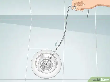 Image titled Clean Hair Out of a Shower Drain Step 10