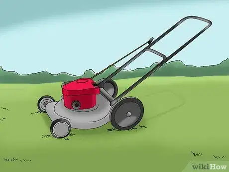 Image titled Start a Push Lawn Mower Step 1