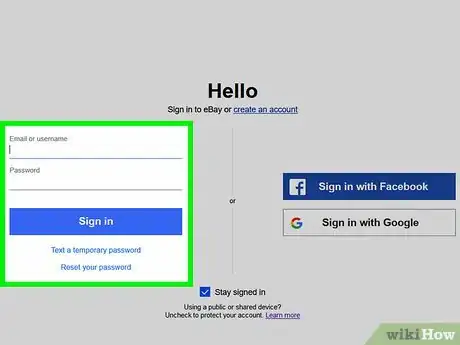 Image titled Find a Seller on eBay Step 1