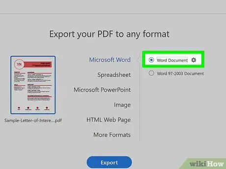 Image titled Convert a PDF to a Word Document Step 21