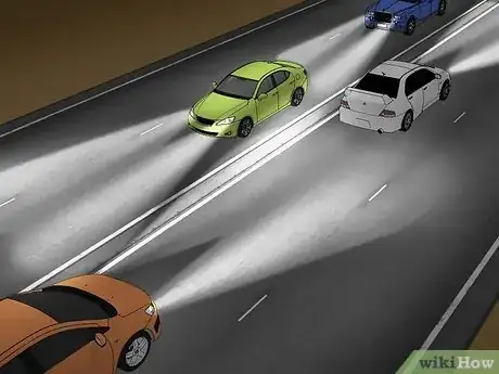 Image titled When to Use High Beams Step 4