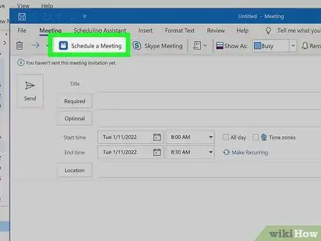 Image titled Schedule a Zoom Meeting in Outlook Step 17