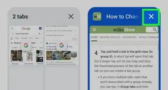 Change Tab View in Chrome Android