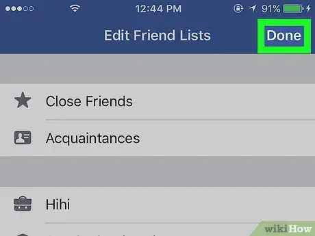 Image titled Edit Close Friends on Facebook on iPhone or iPad Step 17