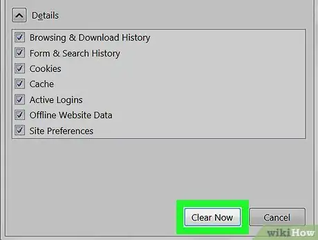 Image titled Clear Cookies in Firefox Step 9