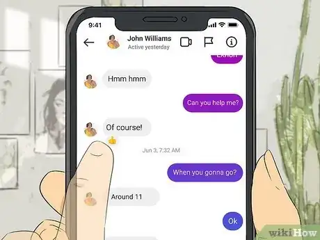 Image titled React to Messages on Instagram Step 4