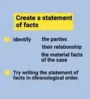 Determine the Material Facts in a Case (Common Law)