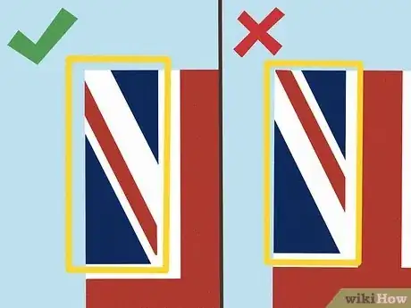 Image titled Know if a Union Jack Has Been Hung Upside Down Step 3