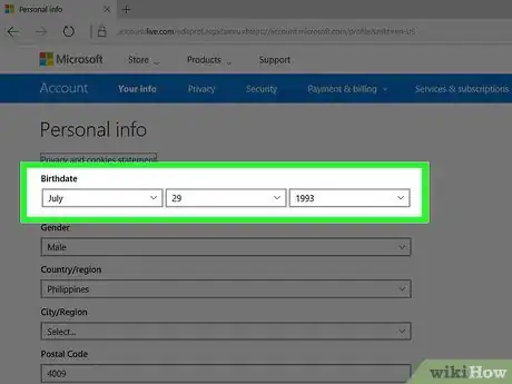 Image titled Change Your Age on Xbox Live Step 6
