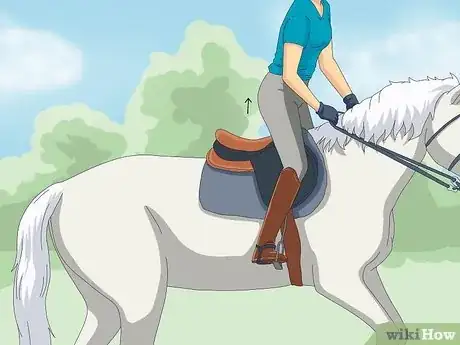 Image titled Avoid Soreness During Your Horse Riding Training Step 1