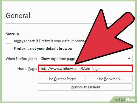 Image titled Change your Start Page on Mozilla Firefox Step 8