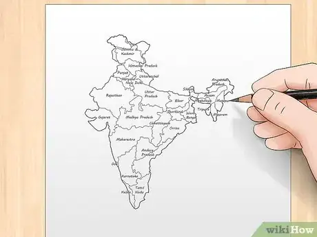 Image titled Draw the Map of India Step 9