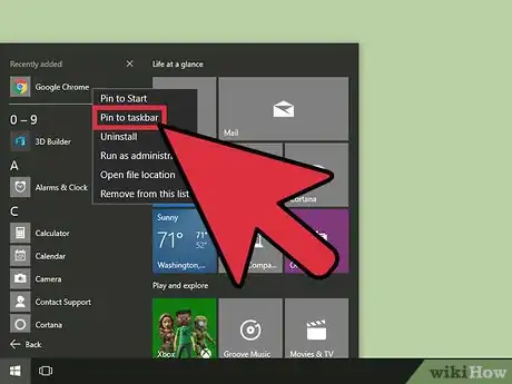 Image titled Pin a Program to the Windows 10 Taskbar Step 7