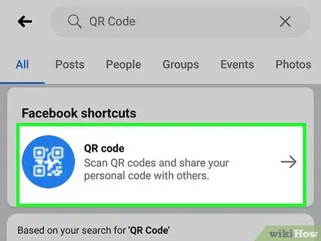 Image titled Use QR Codes on Facebook on Android Step 4