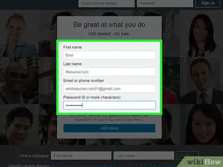 Image titled Create a LinkedIn Account Step 2
