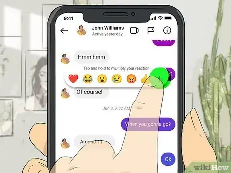 Image titled React to Messages on Instagram Step 7