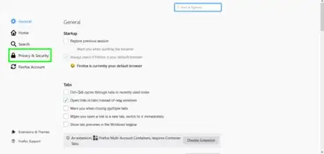 Image titled Select Privacy and Security in Firefox.png