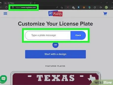 Image titled Get a Personalized License Plate in Texas Step 2