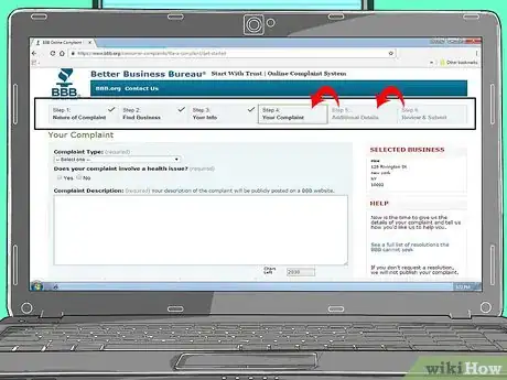 Image titled File a Complaint With the Better Business Bureau Online Step 11