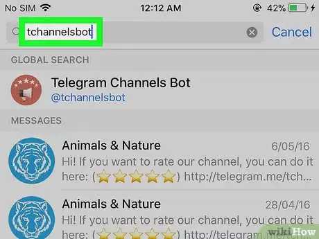 Image titled Find Telegram Channels on iPhone or iPad Step 3