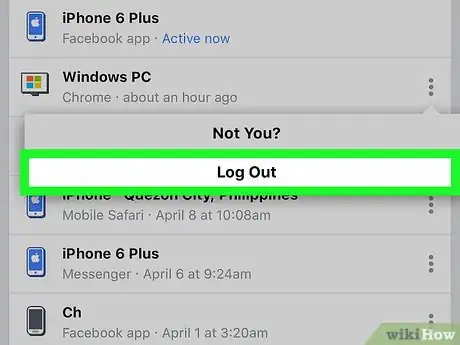 Image titled Log Out of Messenger on iPhone or iPad Step 8