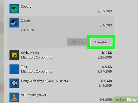 Image titled Uninstall Steam Step 5