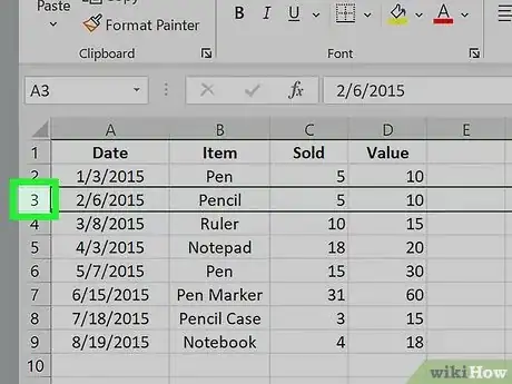 Image titled Insert Rows in Excel Step 1