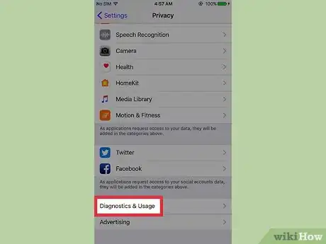 Image titled View Your Diagnostics and Usage Data on an iPhone Step 3