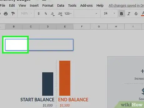 Image titled Make a Spreadsheet Step 36