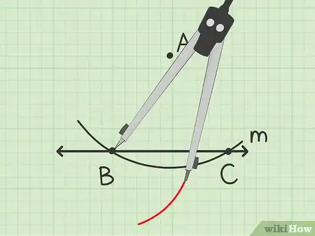 Image titled Construct a Line Parallel to a Given Line Through a Given Point Step 3