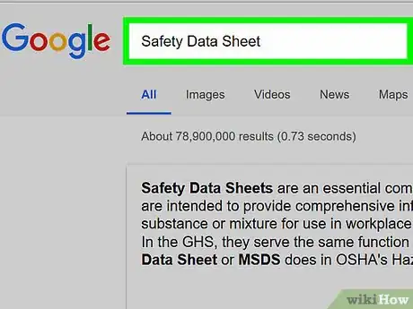 Image titled Find MSDS Sheets Step 2