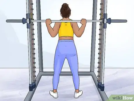 Image titled Do Smith Machine Squats Step 3